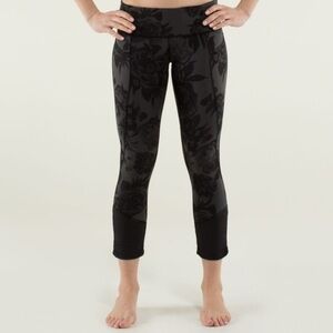 Lululemon Daily Practice Crop Brisk Bloom